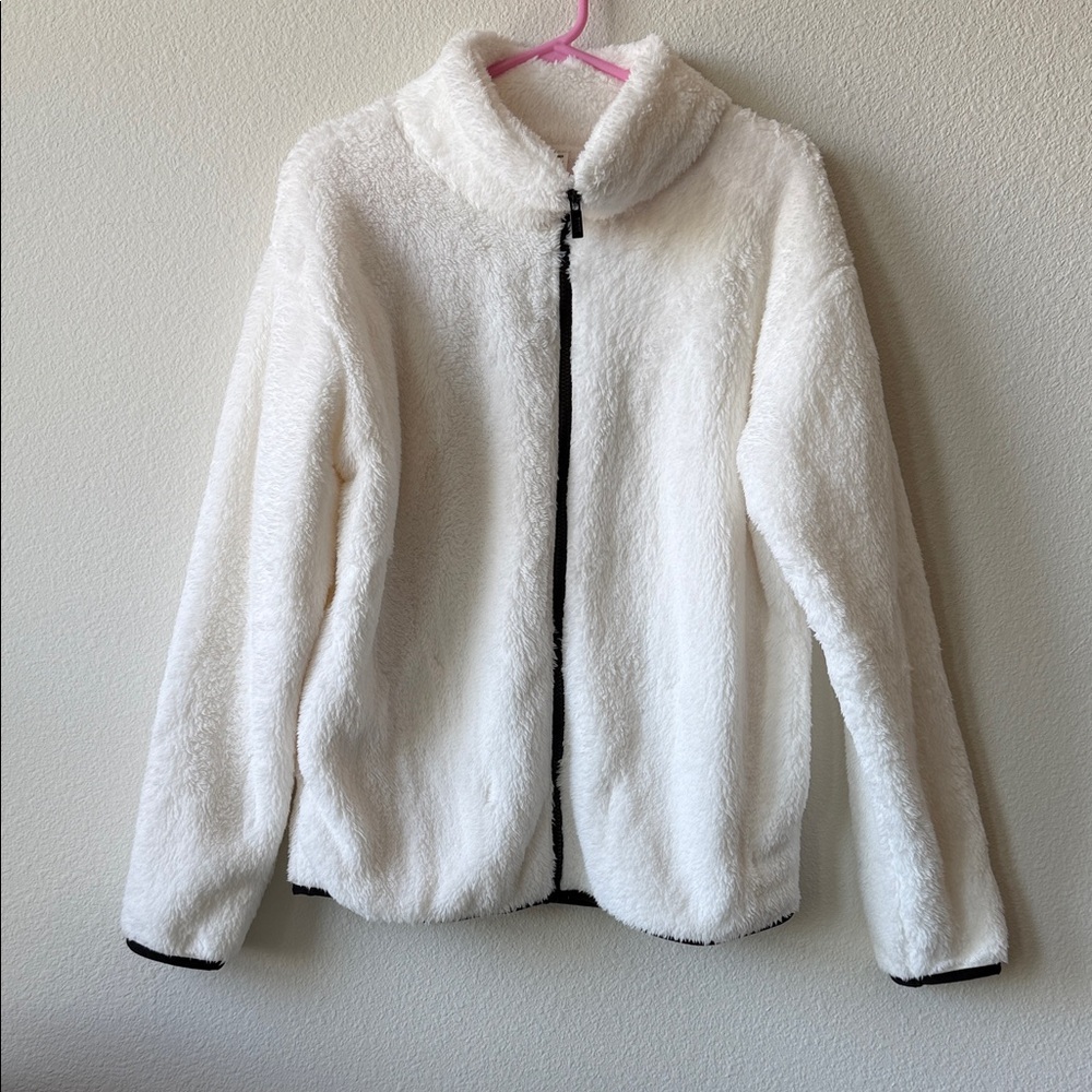 PINK Victoria's Secret White Teddy Jacket